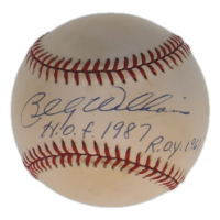 Billy Williams Signed ONL Baseball Inscribed "HOF 1987 ROY 1961" (JSA) at PristineAuction.com