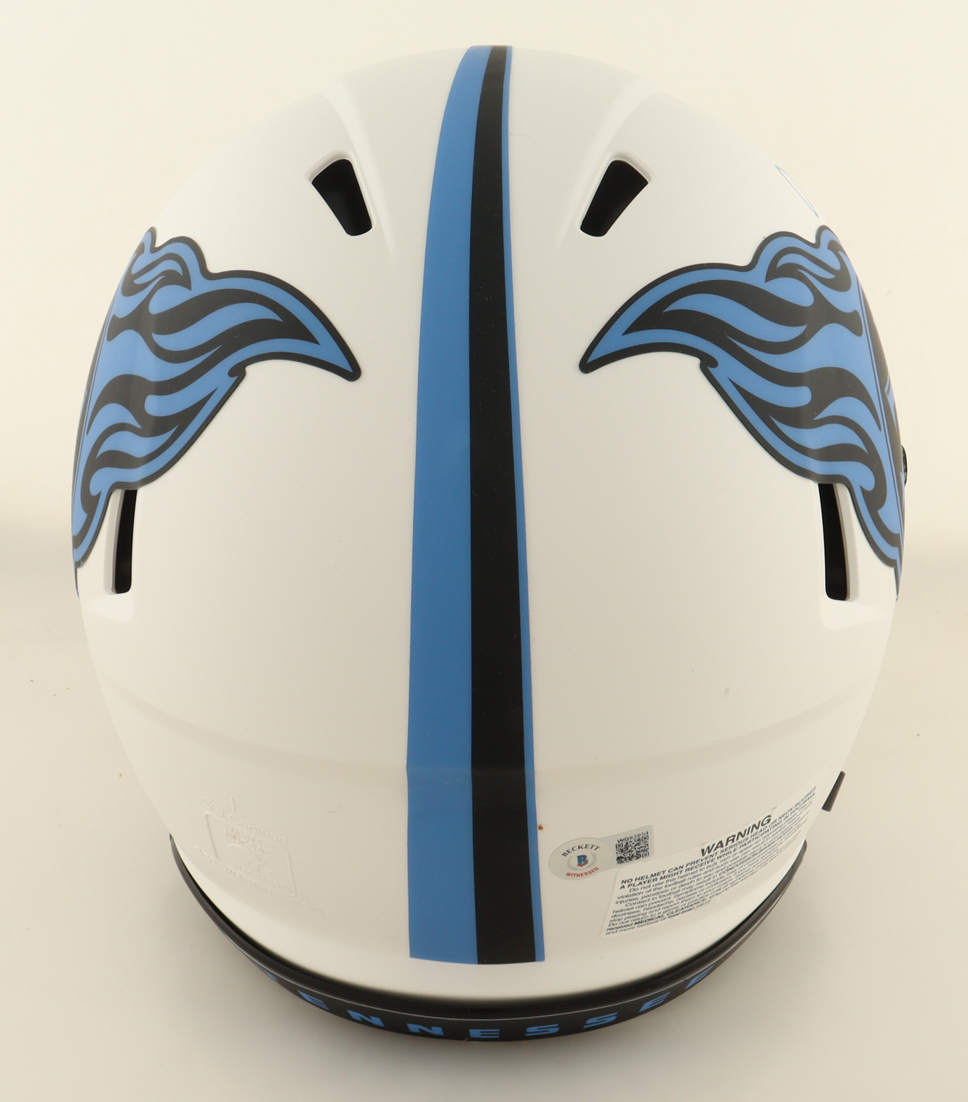 Treylon Burks Signed Titans Full-Size Authentic On-Field Lunar Eclipse Alternate Speed Helmet (Beckett) at PristineAuction.com Treylon Burks Signed Titans Full-Size Authentic On-Field Lunar Eclipse Alternate Speed Helmet (Beckett) at PristineAuction.com