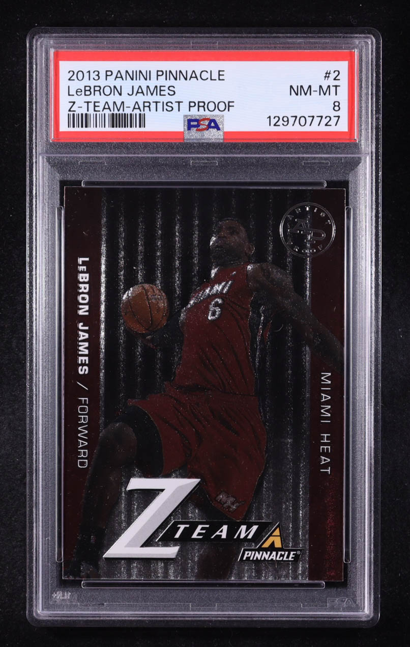 LeBron James 2013-14 Pinnacle Z-Team Artist's Proofs #2 (PSA 8) at PristineAuction.com LeBron James 2013-14 Pinnacle Z-Team Artist's Proofs #2 (PSA 8) at PristineAuction.com