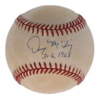 Denny McLain Signed OAL Baseball Inscribed "31-6 1986" (JSA) at PristineAuction.com