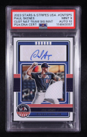 Paul Skenes 2023 Stars & Stripes USA Collegiate National Team Signatures Materials #CNTS-PS RC (PSA 9 | Autograph Graded PSA 10) at PristineAuction.com
