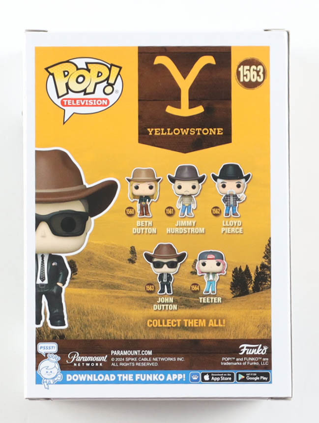 Kevin Costner Signed "Yellowstone" #1563 John Dutton Funko Pop! Vinyl Figure (AWM) at PristineAuction.com Kevin Costner Signed "Yellowstone" #1563 John Dutton Funko Pop! Vinyl Figure (AWM) at PristineAuction.com