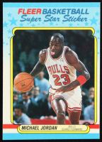 Michael Jordan 1988-89 Fleer Stickers #7 at PristineAuction.com