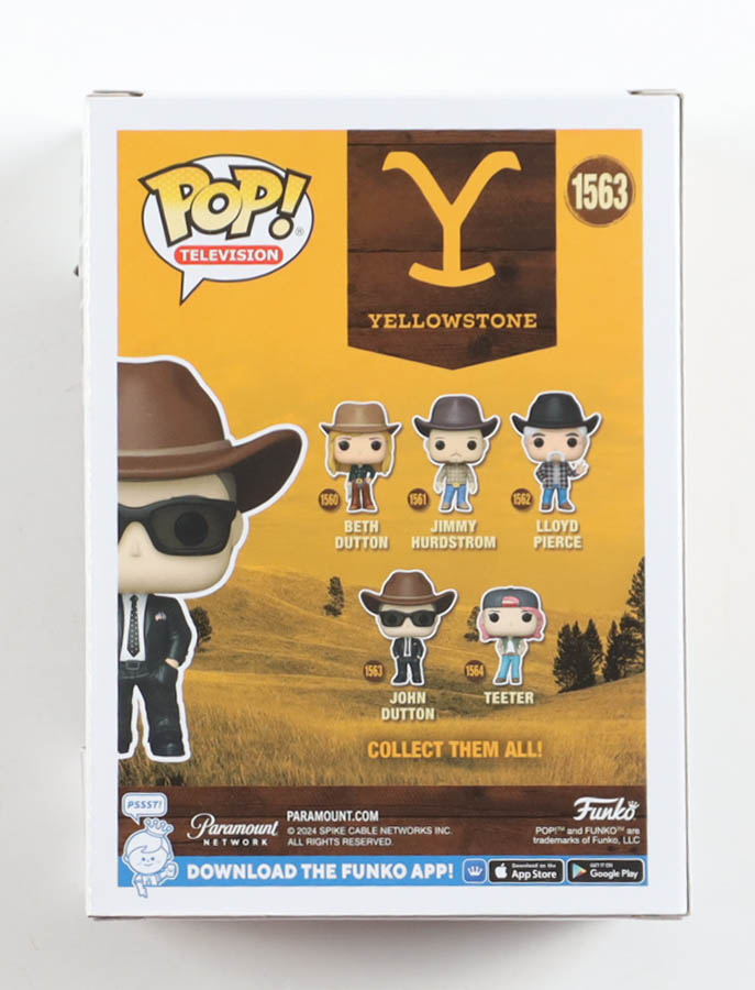 Kevin Costner Signed "Yellowstone" #1563 John Dutton Funko Pop! Vinyl Figure (AWM) at PristineAuction.com Kevin Costner Signed "Yellowstone" #1563 John Dutton Funko Pop! Vinyl Figure (AWM) at PristineAuction.com