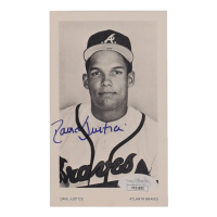Dave Justice Signed Braves 3x5 Photo (JSA) at PristineAuction.com
