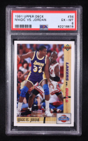 Magic Johnson / Michael Jordan 1991-92 Upper Deck #34 (PSA 6) at PristineAuction.com