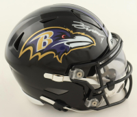 Zay Flowers Signed Ravens Mid-Size SpeedFlex Helmet With Visor (Beckett) at PristineAuction.com