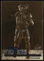 Tom Brady 2000 Fleer Ultra 23KT Gold Blue Metallic Signature Series RC at PristineAuction.com