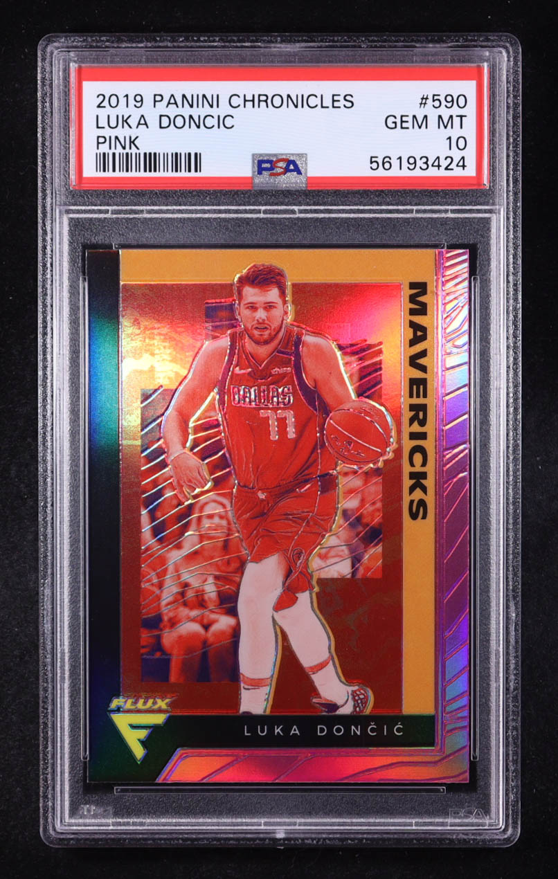 Luka Doncic 2019-20 Panini Chronicles Pink #590 (PSA 10) at PristineAuction.com Luka Doncic 2019-20 Panini Chronicles Pink #590 (PSA 10) at PristineAuction.com