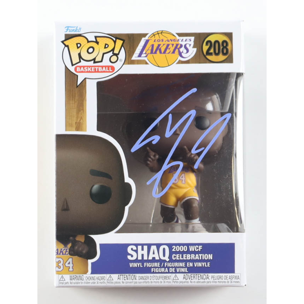 Shaquille O'Neal Signed Lakers #208 Shaq 2000 WCF Celebration Funko Pop! Vinyl Figure (AWM) at PristineAuction.com