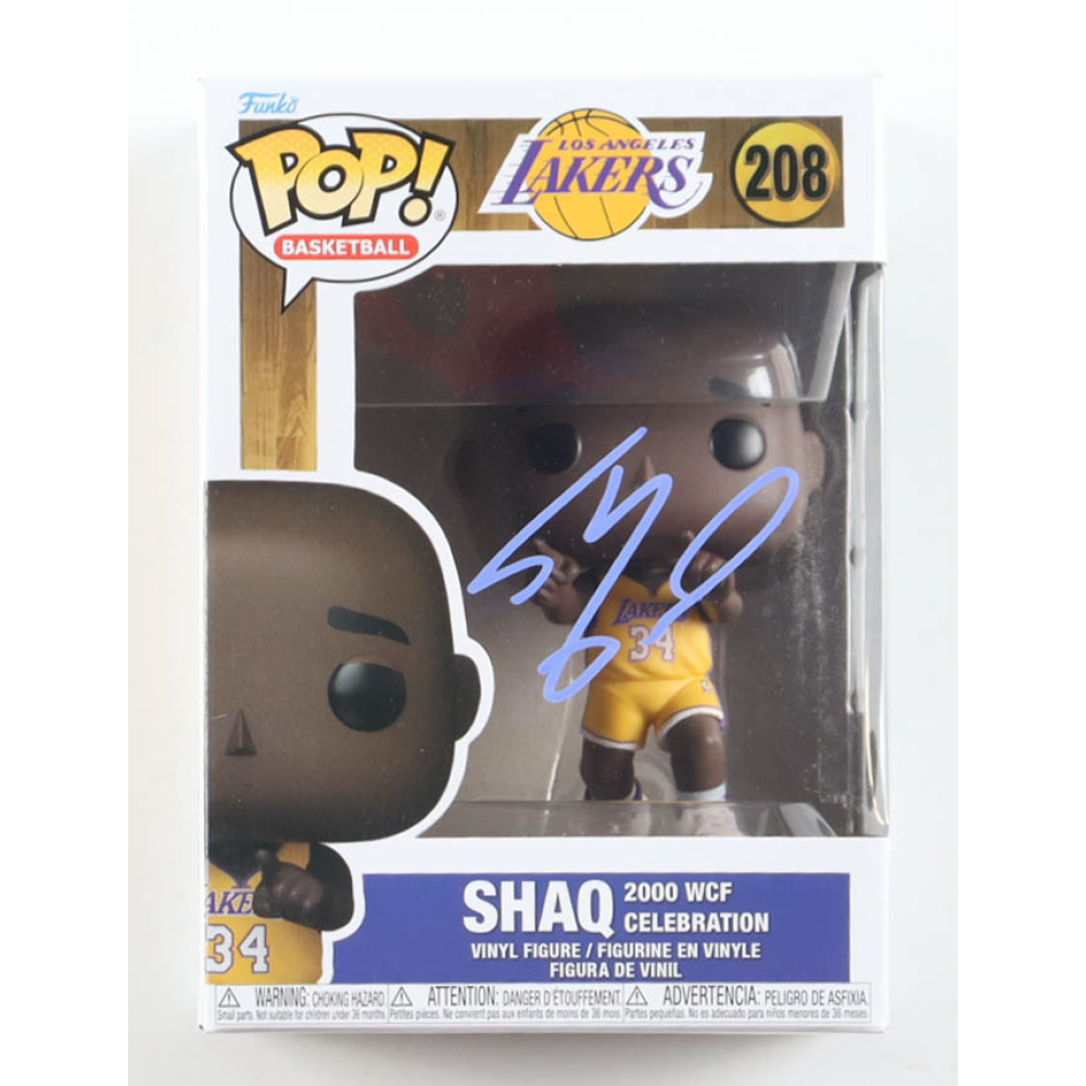 Shaquille O'Neal Signed Lakers #208 Shaq 2000 WCF Celebration Funko Pop! Vinyl Figure (AWM) at PristineAuction.com