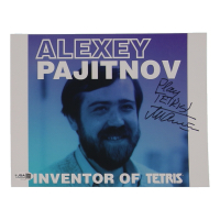 Alexey Pajitnov Signed 8x10 Photo Inscribed "Play Tetris!" (JSA) at PristineAuction.com