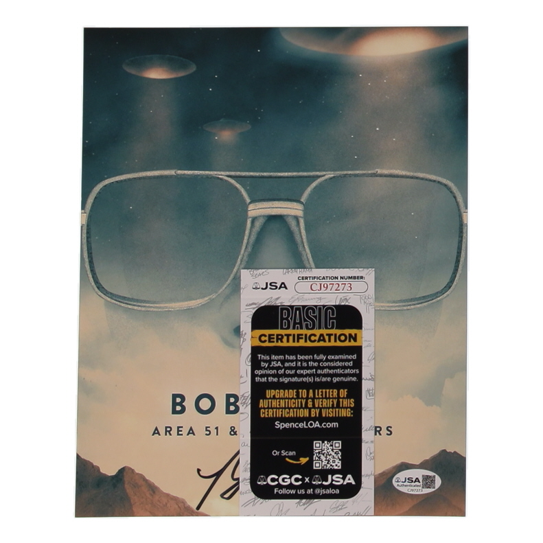 Bob Lazar Signed "Area 51 & Flying Saucers" 8x10 Photo (JSA) at PristineAuction.com Bob Lazar Signed "Area 51 & Flying Saucers" 8x10 Photo (JSA) at PristineAuction.com