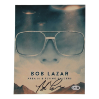 Bob Lazar Signed "Area 51 & Flying Saucers" 8x10 Photo (JSA) at PristineAuction.com