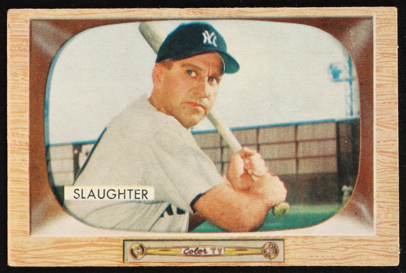 Enos Slaughter 1955 Bowman #60 at PristineAuction.com Enos Slaughter 1955 Bowman #60 at PristineAuction.com