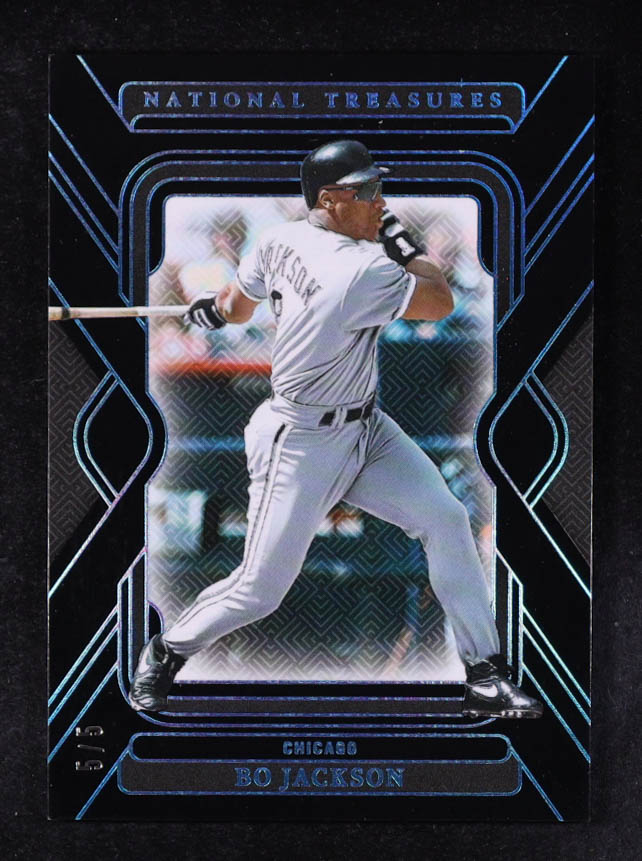 Bo Jackson 2025 Panini National Treasures Midnight FOTL #33 #5/5 at PristineAuction.com Bo Jackson 2025 Panini National Treasures Midnight FOTL #33 #5/5 at PristineAuction.com