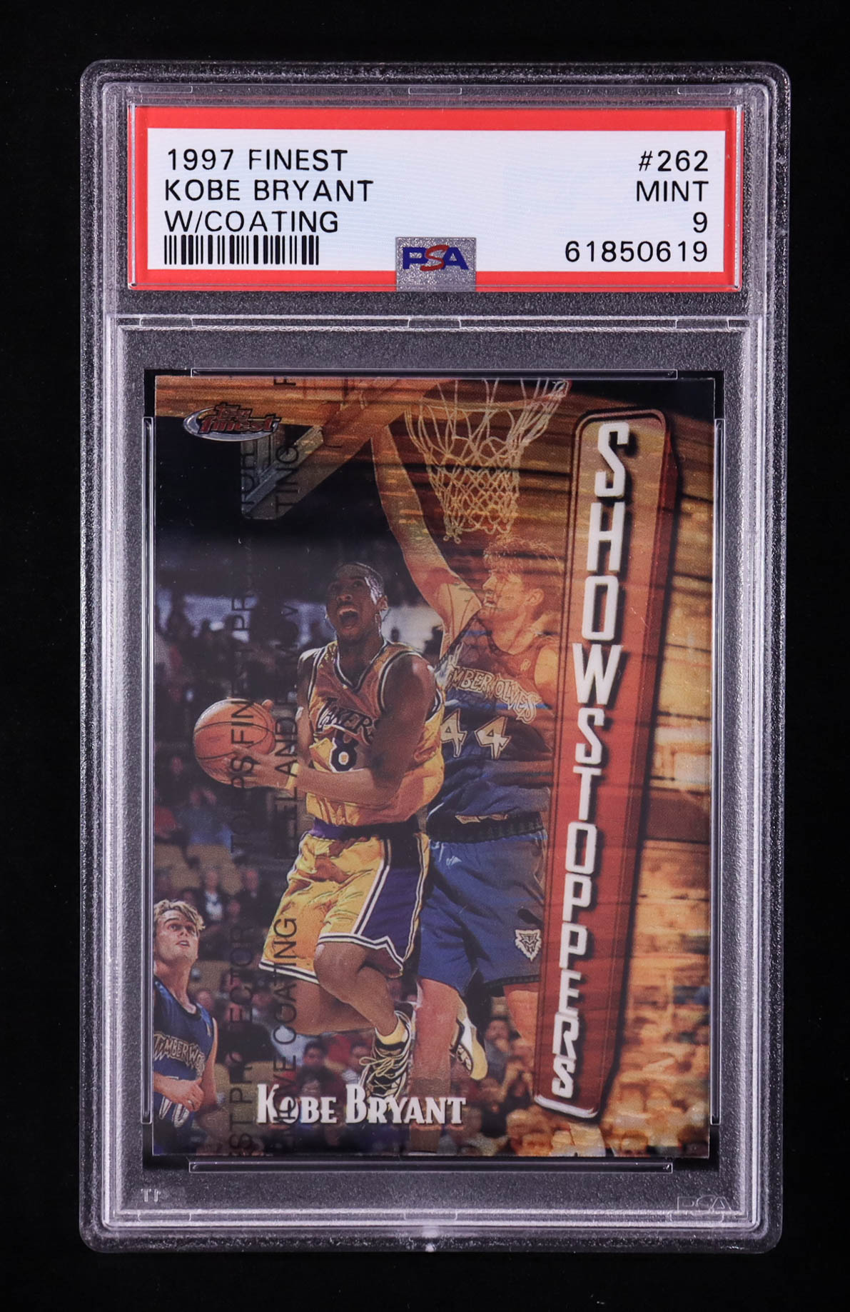 Kobe Bryant 1997-98 Finest #262 with Coating (PSA 9) at PristineAuction.com Kobe Bryant 1997-98 Finest #262 with Coating (PSA 9) at PristineAuction.com