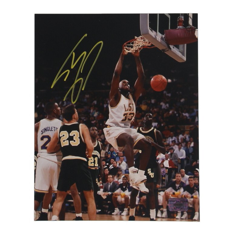 Shaquille O'Neal Signed LSU Tigers 8x10 Photo (Wilder) at PristineAuction.com Shaquille O'Neal Signed LSU Tigers 8x10 Photo (Wilder) at PristineAuction.com