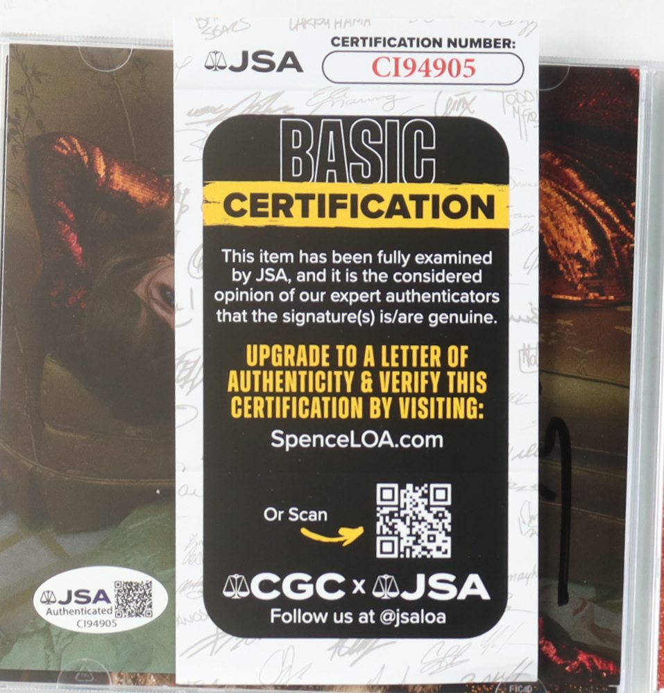 Taylor Swift Signed "The Life of a Showgirl" CD Album Insert (JSA) at PristineAuction.com Taylor Swift Signed "The Life of a Showgirl" CD Album Insert (JSA) at PristineAuction.com