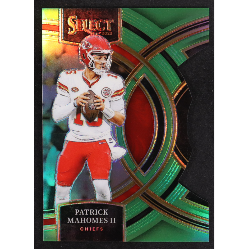 Patrick Mahomes II 2023 Select Prizm Neon Green Die Cut #140 #79/499 at PristineAuction.com