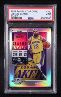 LeBron James 2018-19 Panini Contenders Optic Silver #100 (PSA 9) at PristineAuction.com