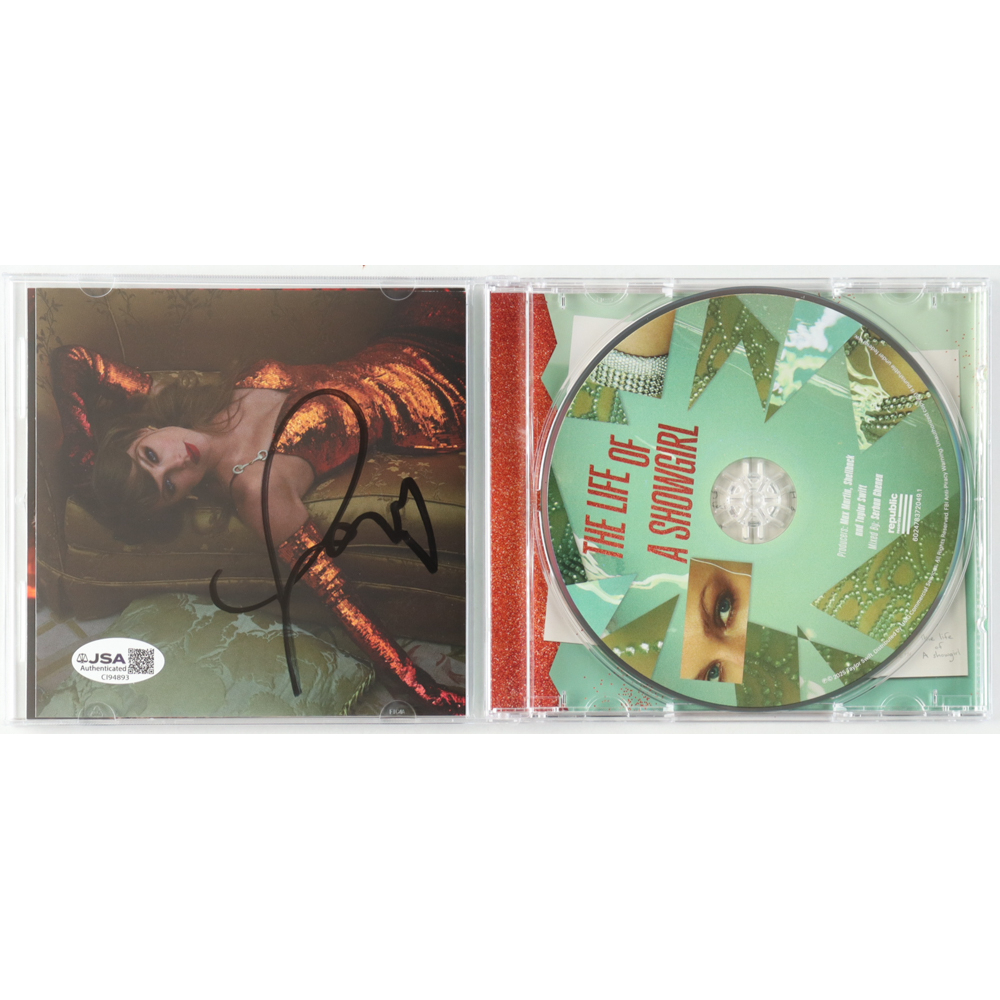 Taylor Swift Signed "The Life of a Showgirl" CD Album Insert (JSA) at PristineAuction.com