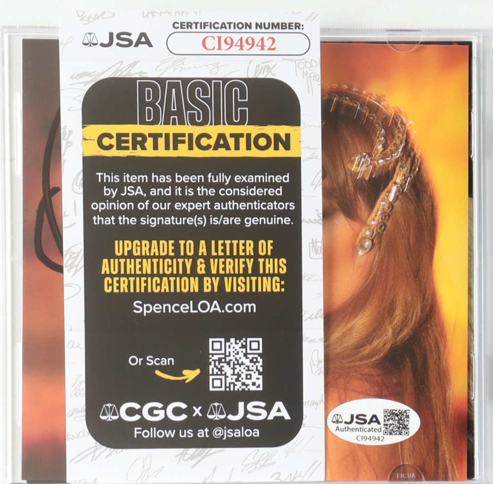 Taylor Swift Signed "The Life of a Showgirl" CD Album Insert (JSA) at PristineAuction.com Taylor Swift Signed "The Life of a Showgirl" CD Album Insert (JSA) at PristineAuction.com