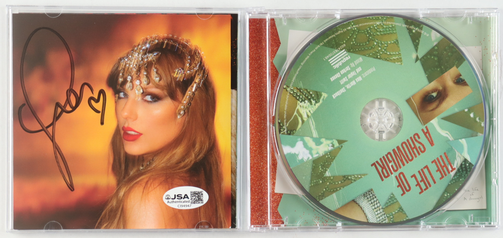 Taylor Swift Signed "The Life of a Showgirl" CD Album Insert (JSA) at PristineAuction.com Taylor Swift Signed "The Life of a Showgirl" CD Album Insert (JSA) at PristineAuction.com