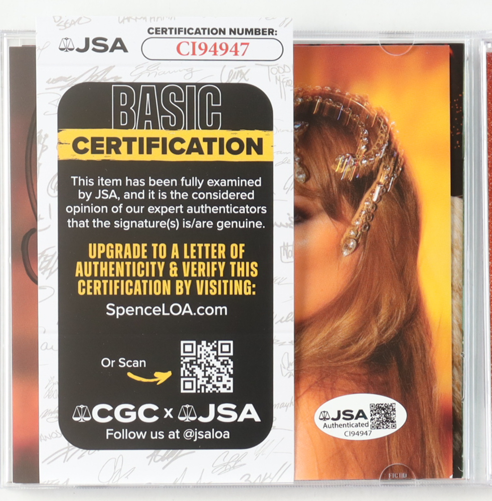 Taylor Swift Signed "The Life of a Showgirl" CD Album Insert (JSA) at PristineAuction.com Taylor Swift Signed "The Life of a Showgirl" CD Album Insert (JSA) at PristineAuction.com