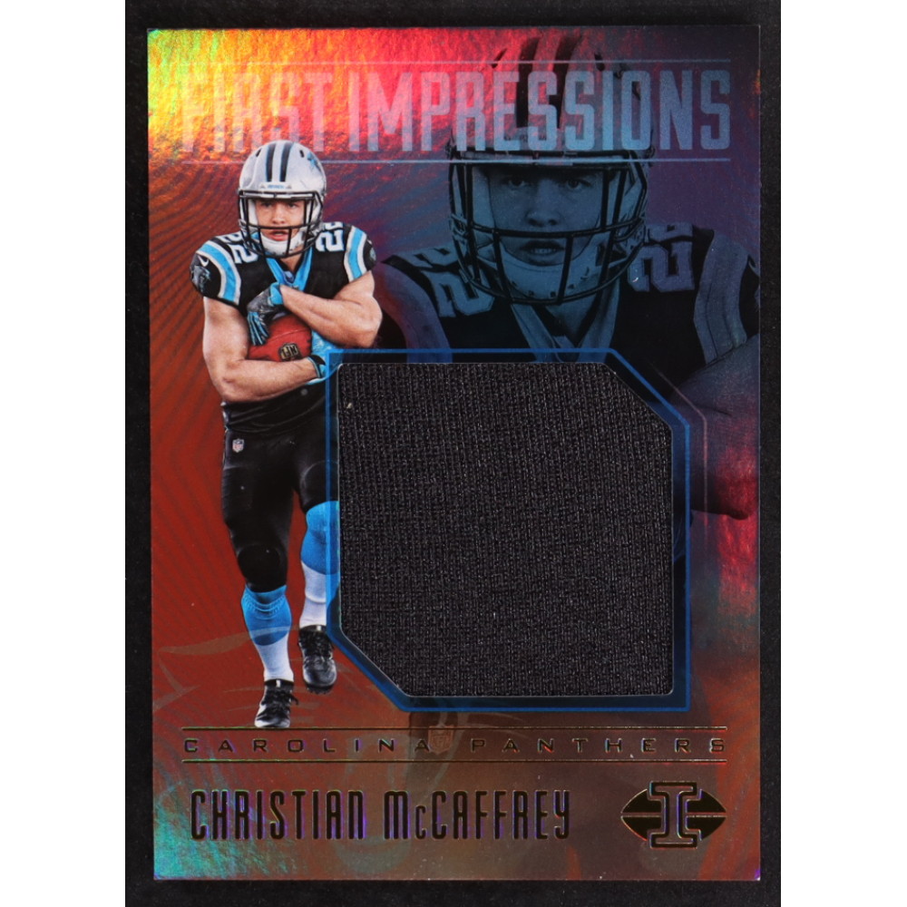 Christian McCaffrey 2017 Panini Illusions First Impressions Memorabilia #5 RC at PristineAuction.com