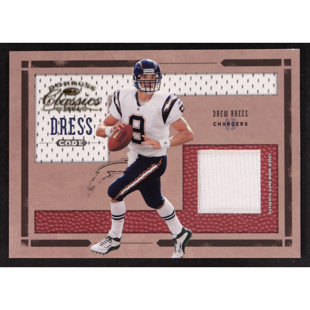 Drew Brees 2004 Donruss Classics Dress Code Jerseys #DC12 #62/250 at PristineAuction.com