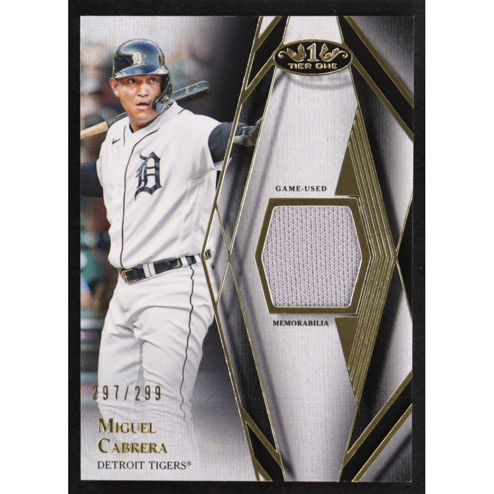Miguel Cabrera 2022 Topps Tier One Relics #T1RMCA #297/299 at PristineAuction.com