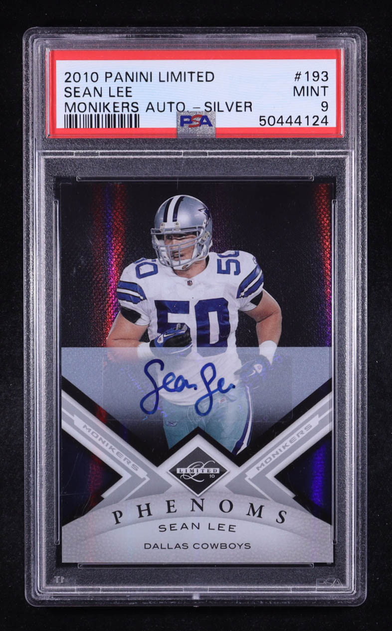 Sean Lee 2010 Panini Limited Monikers Phenoms Silver Auto #193 RC #138/199 (PSA 9) at PristineAuction.com Sean Lee 2010 Panini Limited Monikers Phenoms Silver Auto #193 RC #138/199 (PSA 9) at PristineAuction.com