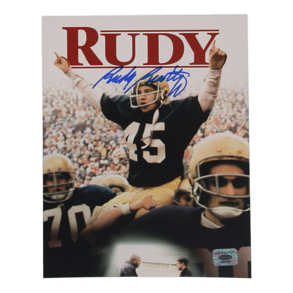 Rudy Ruettiger Signed Notre Dame Fighting Irish 8x10 Photo (Wilder) at PristineAuction.com