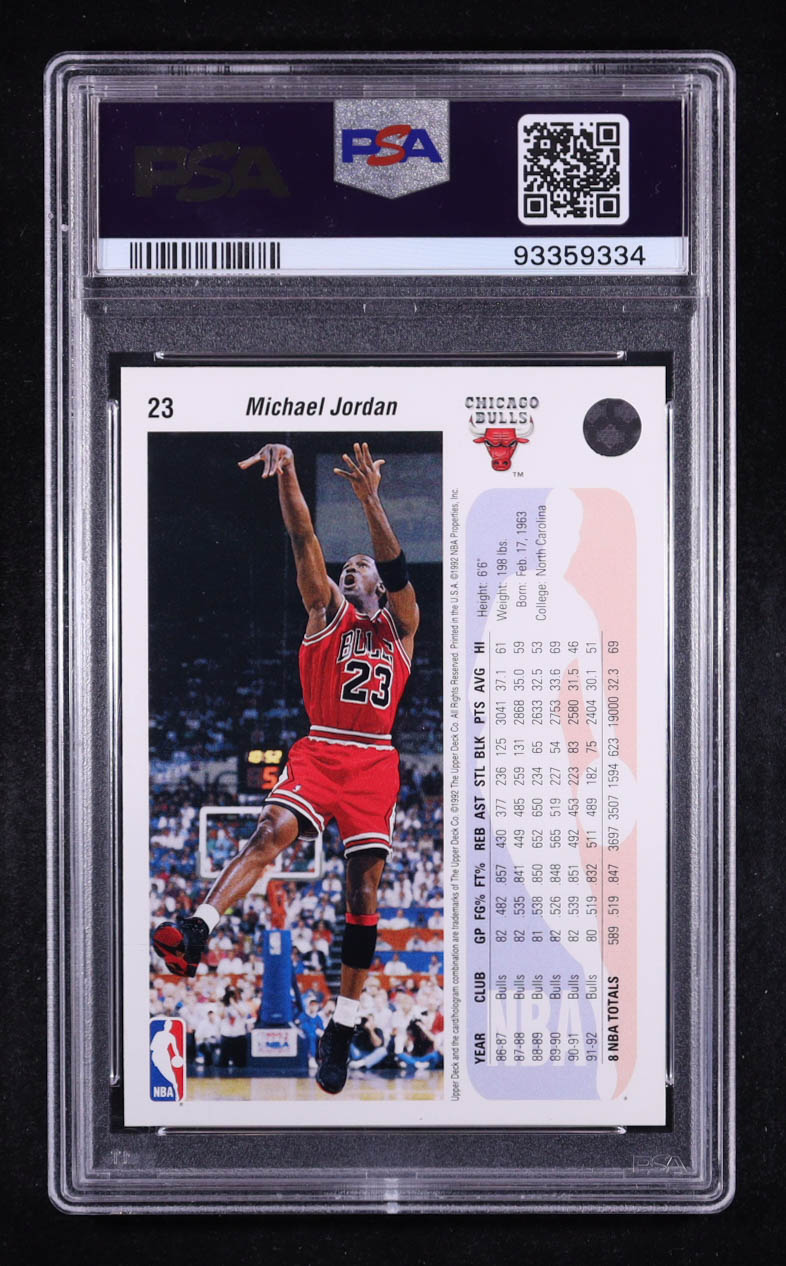 Michael Jordan 1992 Upper Deck #23 (PSA 9) at PristineAuction.com Michael Jordan 1992 Upper Deck #23 (PSA 9) at PristineAuction.com