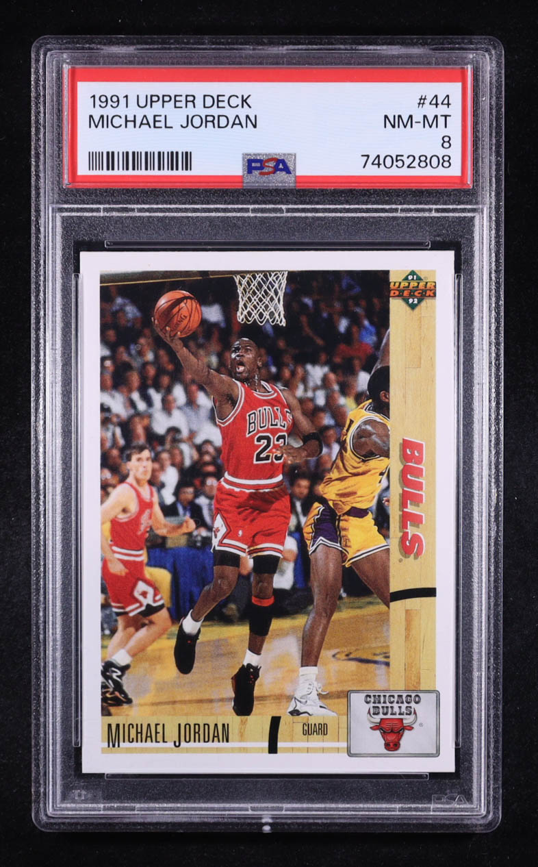 Michael Jordan 1991 Upper Deck #44 (PSA 8) at PristineAuction.com Michael Jordan 1991 Upper Deck #44 (PSA 8) at PristineAuction.com
