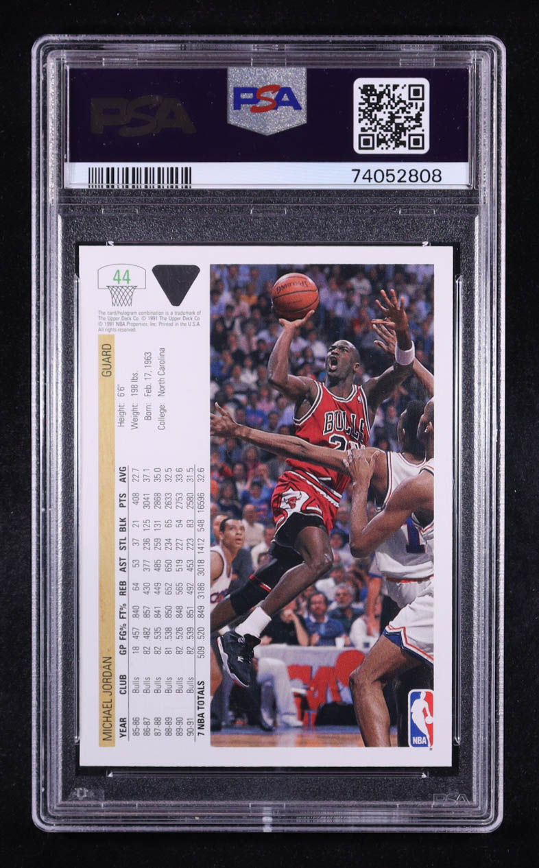 Michael Jordan 1991 Upper Deck #44 (PSA 8) at PristineAuction.com Michael Jordan 1991 Upper Deck #44 (PSA 8) at PristineAuction.com
