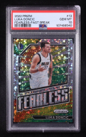 Luka Doncic 2022-23 Panini Prizm Fearless Prizms Fast Break #13 (PSA 10) at PristineAuction.com