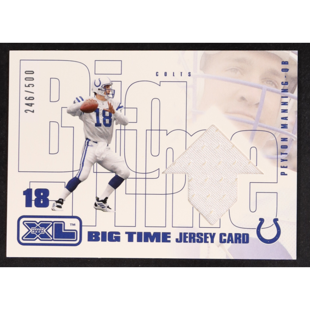 Peyton Manning 2002 Upper Deck XL Big Time Jerseys #BTPM #246/500 at PristineAuction.com
