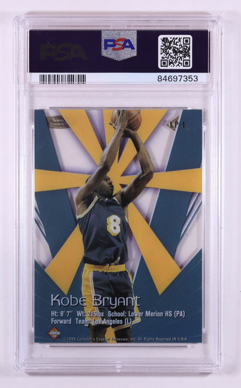 Kobe Bryant 1999 Collector's Edge Rookie Rage Loud & Proud #LP-1 (PSA 9) at PristineAuction.com Kobe Bryant 1999 Collector's Edge Rookie Rage Loud & Proud #LP-1 (PSA 9) at PristineAuction.com