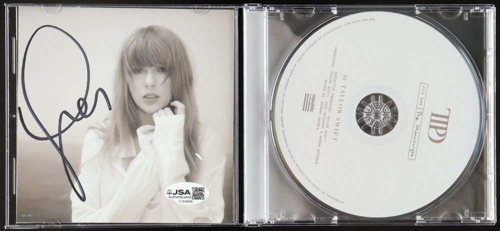 Taylor Swift Signed "The Tortured Poets Department" CD Album Insert (JSA) at PristineAuction.com Taylor Swift Signed "The Tortured Poets Department" CD Album Insert (JSA) at PristineAuction.com