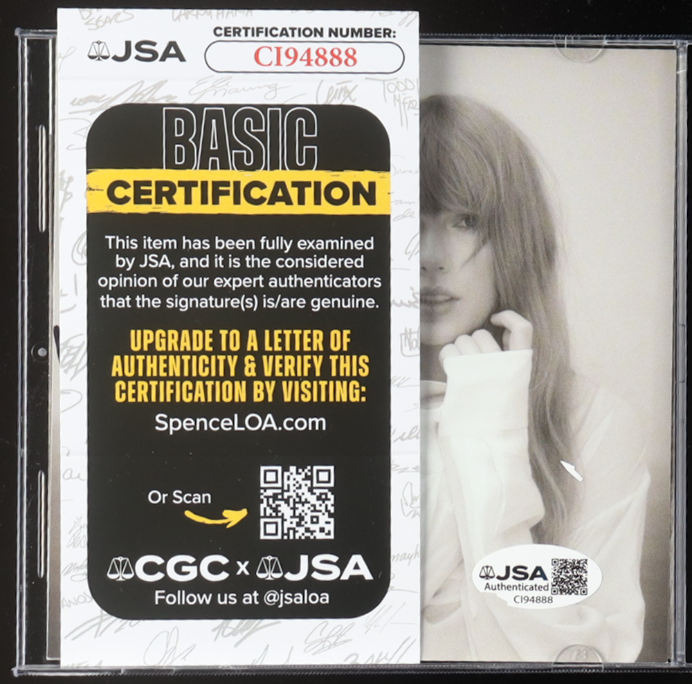 Taylor Swift Signed "The Tortured Poets Department" CD Album Insert (JSA) at PristineAuction.com Taylor Swift Signed "The Tortured Poets Department" CD Album Insert (JSA) at PristineAuction.com