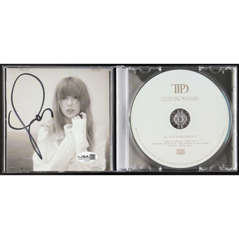 Taylor Swift Signed "The Tortured Poets Department" CD Album Insert (JSA) at PristineAuction.com