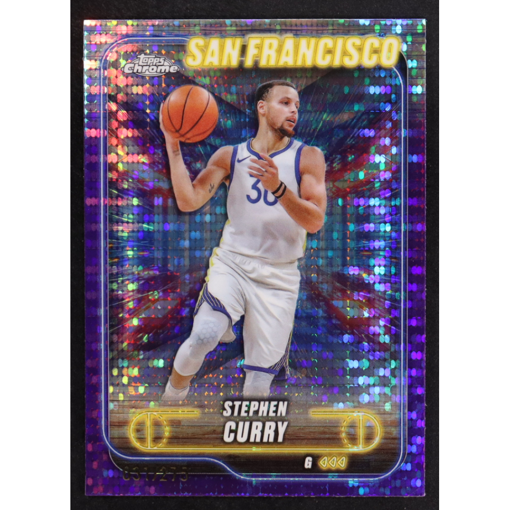 Stephen Curry 2024-25 Topps Chrome Purple Sonar Refractors #187 #31/275 at PristineAuction.com
