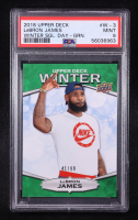 LeBron James 2018 Upper Deck Singles Day Winter Green #W3 #41/99 (PSA 9) at PristineAuction.com