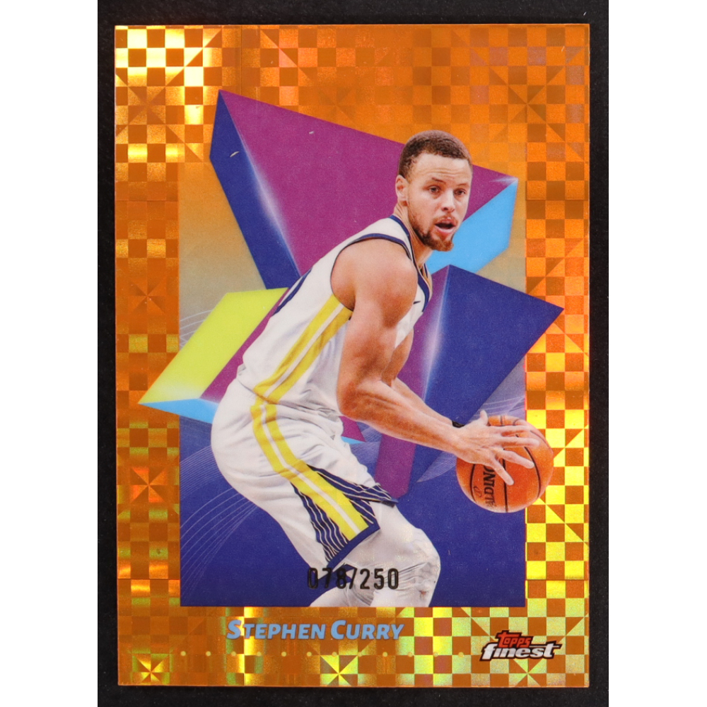 Stephen Curry 2024-25 Finest Orange X-Fractors #89 #78/250 at PristineAuction.com
