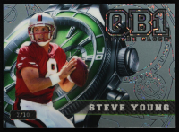 Steve Young 2024 Wild Card QB1 On The Clock Emerald Silver Holo #OCWPTSY3 #7/10 at PristineAuction.com