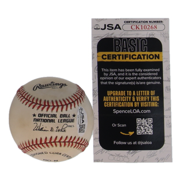 Walt Moryn Signed ONL Baseball (JSA) at PristineAuction.com Walt Moryn Signed ONL Baseball (JSA) at PristineAuction.com