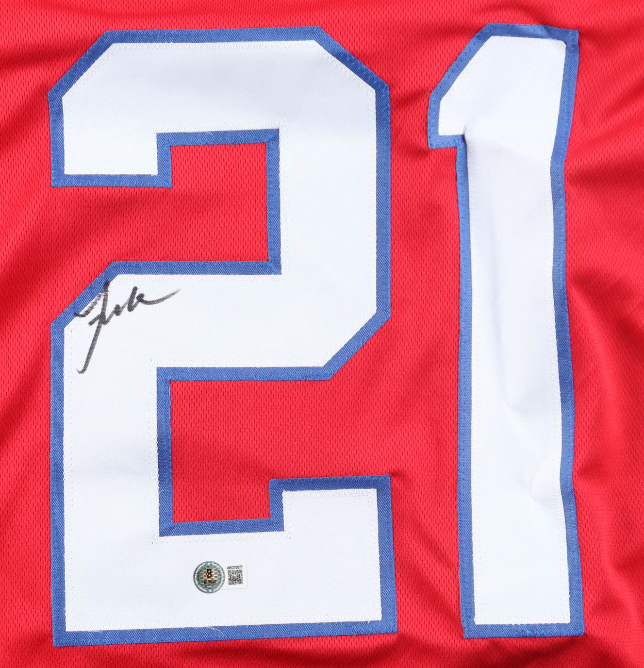 Jaylinn Hawkins Signed Jersey (Beckett) at PristineAuction.com Jaylinn Hawkins Signed Jersey (Beckett) at PristineAuction.com