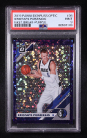 Kristaps Porzingis 2019-20 Donruss Optic Fast Break Purple #36 #06/95 (PSA 9) at PristineAuction.com